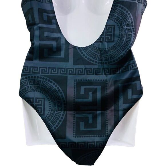 Luxury Designer Inspired Black Bodysuit/ Swimsuit - Picture 6 of 13